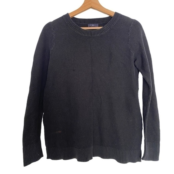 GAP BLACK TEXTURED PULLOVER SWEATER SIZE MEDIUM - Picture 1 of 3